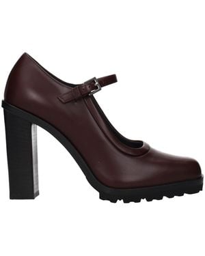 Max Mara Brown Leather High Heel Pumps