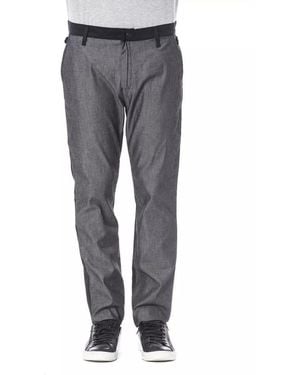 Verri Classic Cotton Trousers - Grey