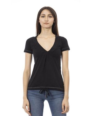 TRUSSARDI ACTION Black Cotton T
