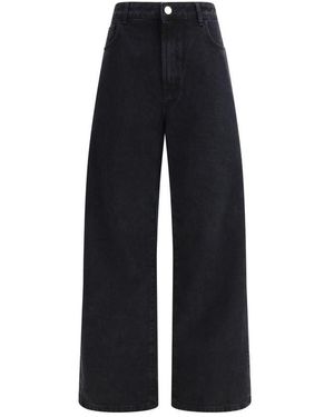 Rohe Black Cotton Relaxed Fit Jeans