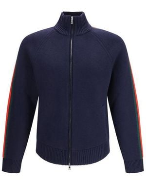 Gucci Blue Wool Trench Coat