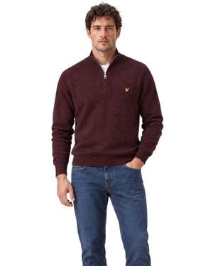 Lyle & Scott Bordeaux Cotton Sweatshirt - Red
