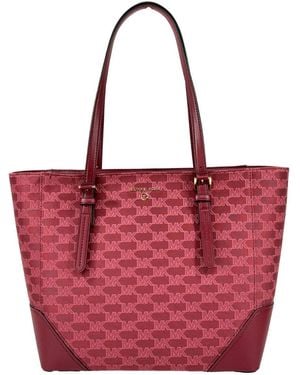 Michael Kors Aria Large Tote Bag Purse - Red