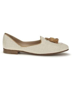 Fratelli Rossetti Beige Raffia Slip - Metallic