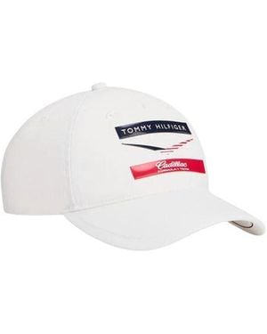 Tommy Hilfiger White Recycled Polyester Cap (baseball Hat)