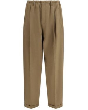 Magliano Beige Polyester Casual Trousers - Green