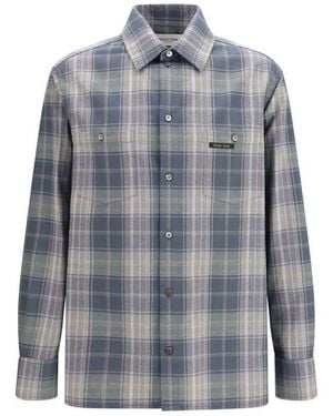 Golden Goose Multicolour Cotton Pattern Shirt - Blue