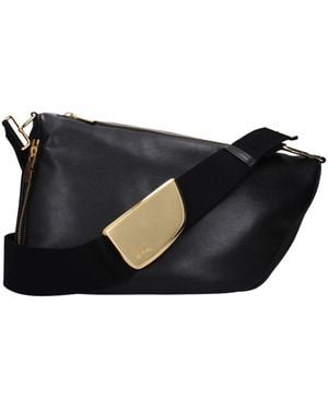 Burberry Black Leather Crossbody Bag