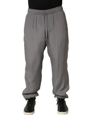 Dolce & Gabbana Cotton Jogger Joggers Trouser Trousers - Grey