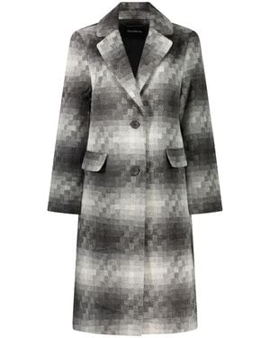 Desigual Gray Wool Coat