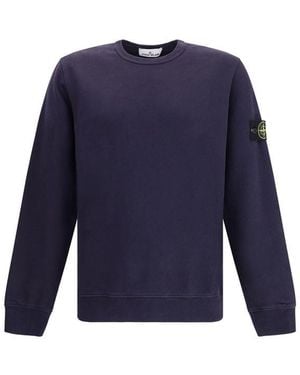 Stone Island Logoed Sweatshirt - Blue