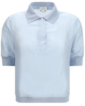 Jacob Cohen Blue Wool Oves Aries Shortsleeve Shirt