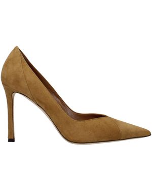 Jimmy Choo Leather High Heel Court Shoes - Brown