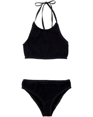 Bottega Veneta Halter Bikini Set - Black