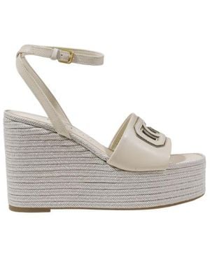 Guess Cream Synthetic High Heel - White