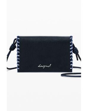 Desigual Nero Poliuretano Wallet - Blue