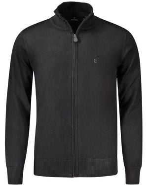 COVERI MOVING Black Viscose Men Sweater