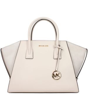 Michael Kors Beige Leather Handbag - Natural