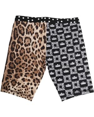 Dolce & Gabbana Multicolour Patterned Cycling Bike Shorts Underwear - White