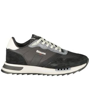 Blauer Nero Poliuretano Uomo Sneaker - Black