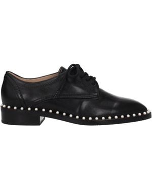 Stuart Weitzman Leather Oxfords And Derby - Black