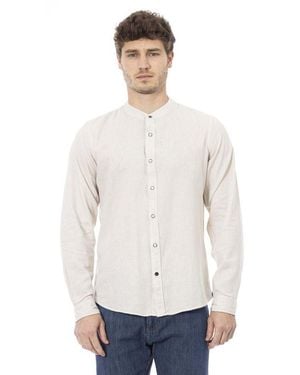 Baldinini Rayon Long Sleeve T-Shirt - White
