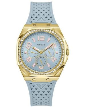 Guess Blue Synthetic Bracelet Watch - Metallic