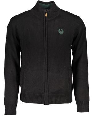 Gianmarco Venturi Black Cotton Men's Cardigan