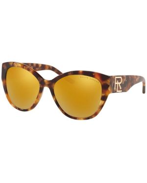 Ralph Lauren Brown Resin Sunglasses