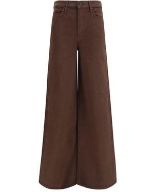 Mother Brown Cotton Jeans Denim