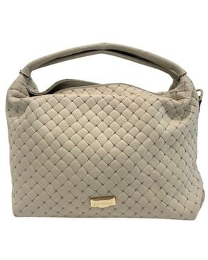 Baldinini Beige Leather Handbag - Metallic