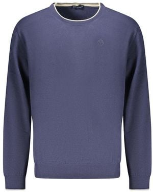 North Sails Blu Cotton Uomo Shirt - Blue
