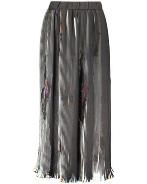 Desigual Black Polyester Skirt - Grey