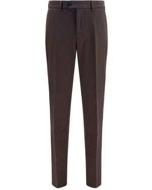 Brunello Cucinelli Brown Cotton Casual Pants