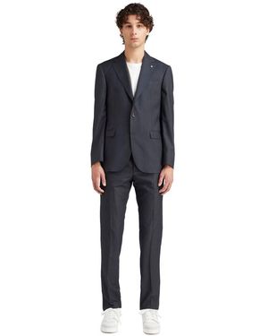 AT.P.CO Grey Polyester Suit - Blue