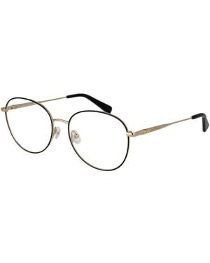 Longchamp Black Metal Glasses (frames) - Metallic