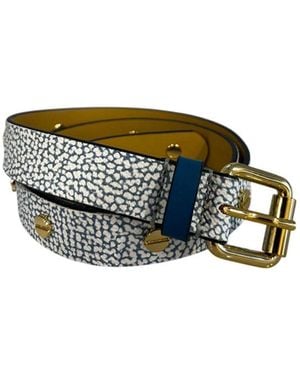 Borbonese Blue Polyvinyl 's Belt - Green