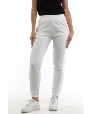 Moschino White Cotton Sweatpants (workout Pants) - Gray