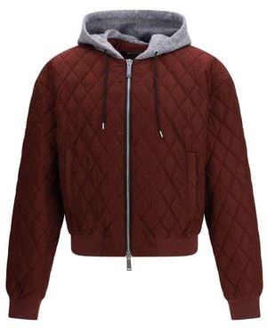 DSquared² Bordeaux Fabric Bomber - Red