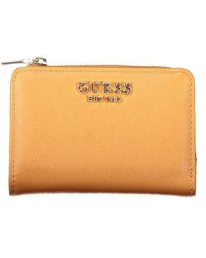 Guess Marrone Poliuretano Wallet - Orange