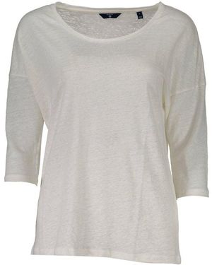 GANT Linen Tops & T-Shirt - Grey