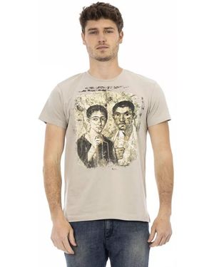 TRUSSARDI ACTION Beige Cotton Men T - Natural