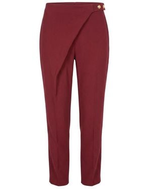 Trussardi Red Polyester Trousers