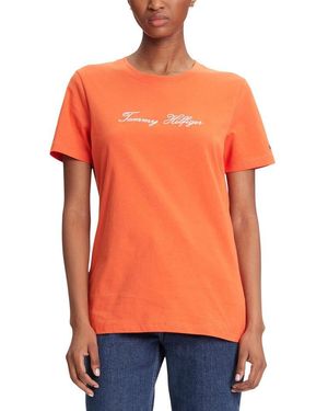 Tommy Hilfiger Orange Recycled Cotton T