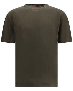 Cruna Bicolour Cotton T - Green