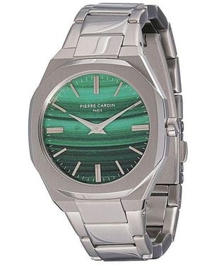 Pierre Cardin Gray Stainless Steel Dress Watch