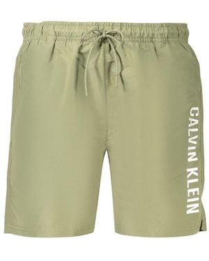 Calvin Klein Green Polyester Men's Swim Shorts
