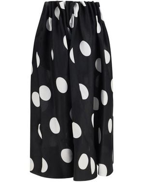 KHAITE Black Silk Skirt
