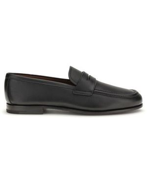 Church's Calf Leather Bos Taurus Slip-On Loafers - Black