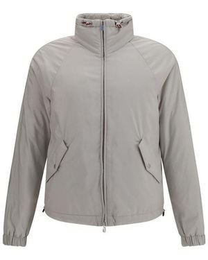 Brunello Cucinelli Grey Polyester Shell Jacket